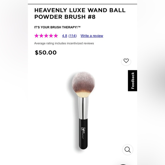 it cosmetics Other - IT Cosmetics Heavenly Luxe wand ball brush No. 8